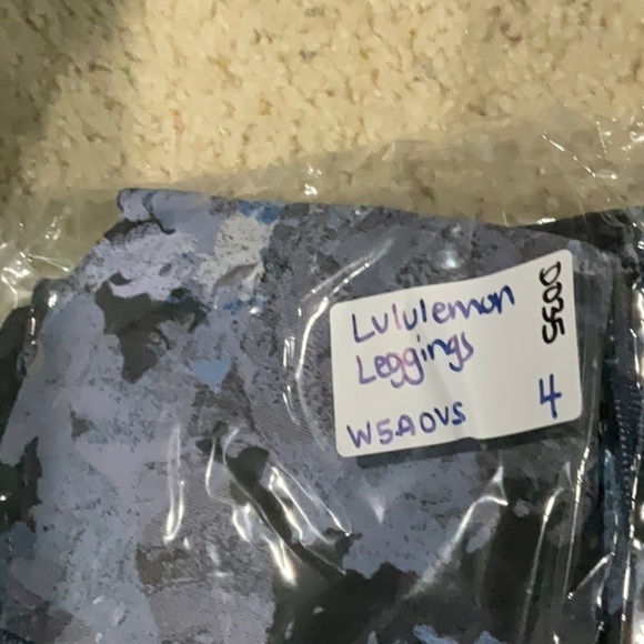 Lululemon Wunder Under Hi-Rise 7/8 Tight 25" Inseam Screen Camo Multi Blue Sz 4 - Picture 10 of 10